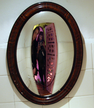 Pablo Neruda's washroom mirror